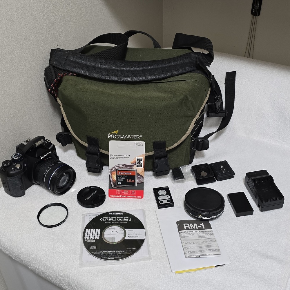 Olympus E-620 DSLR Camera Bundle 14-42mm Lens Tested Works